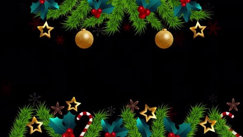 Gradient Background For Christmas Season Alpha Channel 4K