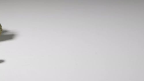 Cannabis Buds with Herbal Capsules Close Up