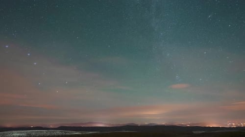 Beautiful Aurora Borealis and Night Sky Timelapse