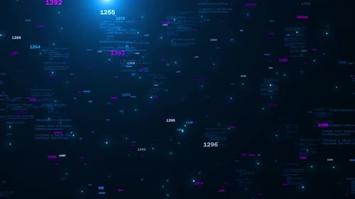 Digital Code Number Abstract Background Programming Languages Cybersecurity Threat Data Breach