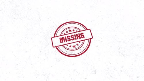 Red Stamp Imprint Animation for Missing Status