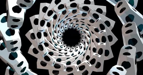 Animación de túnel de color abstracto 4K VJ 15