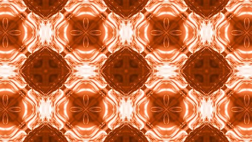Abstract kaleidoscope mandala flowers pattern motion background