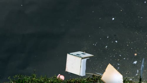 Miniature Home Demolished in Destruction Slow Motion Shot