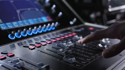 Electric Machine on Table for Working of Sound Designer or Club Dj