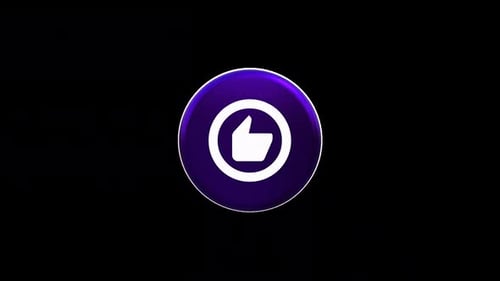 Modern 3D Rotating Thumbs Up Social Media Icon