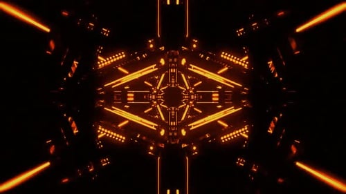 Futuristic Light Tunnel Background