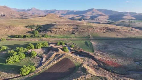 Stuning sunset over Golden Gate Highlands, South Africa