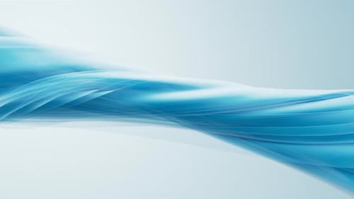 Abstract Blue Fluid Wave Motion Background Loop
