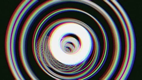Chromatic Aberration Circle Tunnel