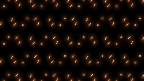 Animated Glowing Dots and Arcs Pattern Background