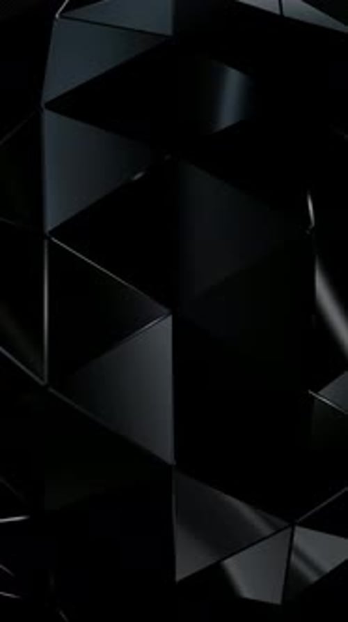 Abstract Dark Geometric Triangles Seamless Loop Background