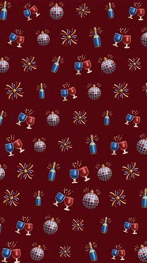 Patrón sin fisuras para fiesta de celebración de Año Nuevo