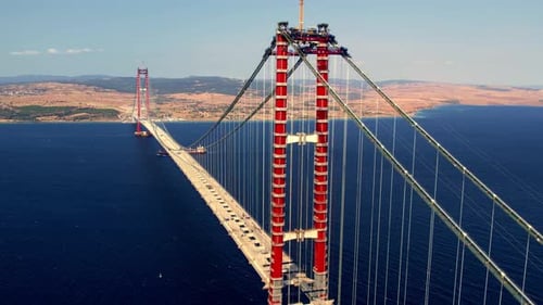 Construcción del puente Canakkale