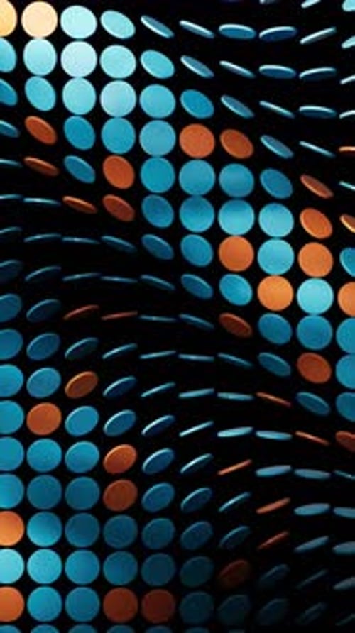 Blue And Orange Geometric Pattern Presentation Background