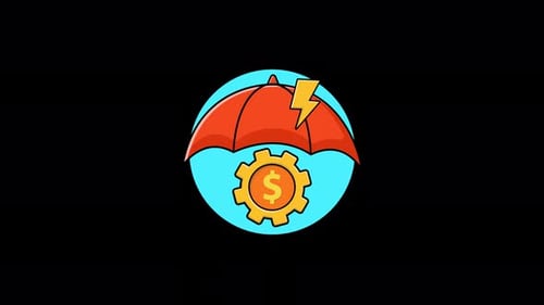 Vídeo de animación sobre el concepto de gestión de crisis financieras: transparente