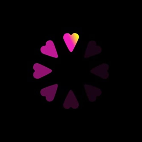 Smooth Circular Gradient Heart Loader Animation