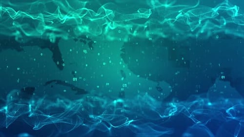 Internet technology security abstract background of digital data numbers