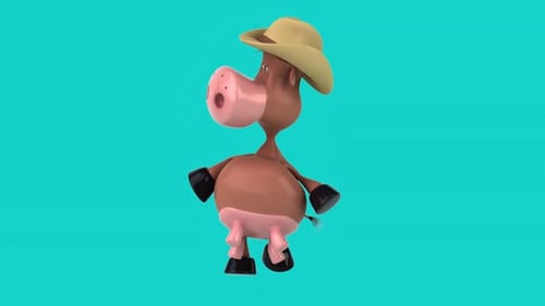 Fun 3D cartoon cow (with alpha channel)