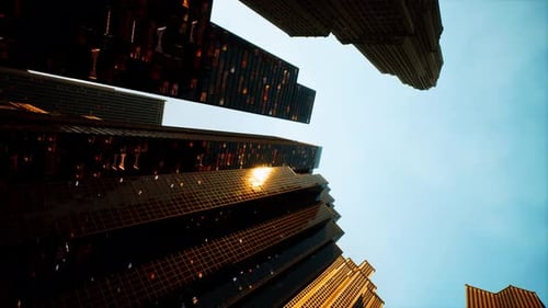 Vertical Video of Modern City Architecture