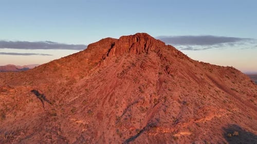 Montanha do Arizona durante a Hora Dourada