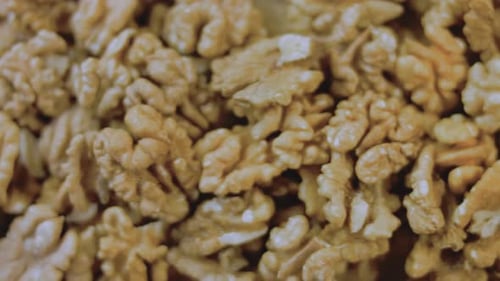 Close Up of Delicious Walnut Halves