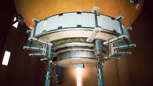 Futuristic Lab with Advanced Tech and Scientific Experiments