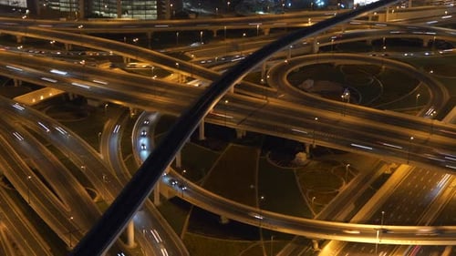 Cars Driving on Busy Hectic Urban City Road at Rush Hour Traffic
