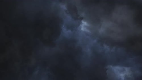 4k Timelapse Of Beautiful Thunderstorm.