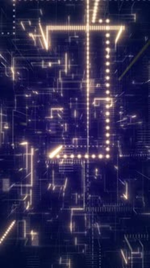 Futuristic Digital Grid Network Abstract Background