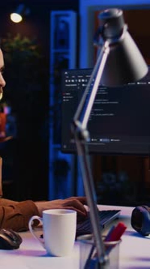 Entwickler überdenken Lösungen beim Programmieren während der Remote-Job-Shift