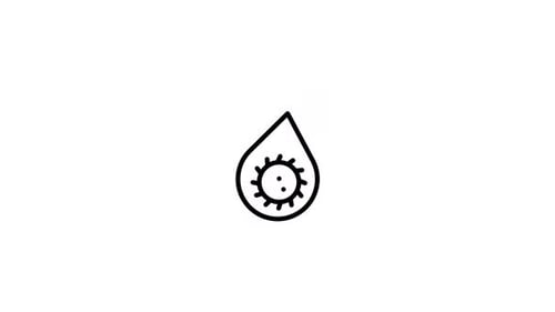 Animated Minimalist Water Drop Icon Line Reveal