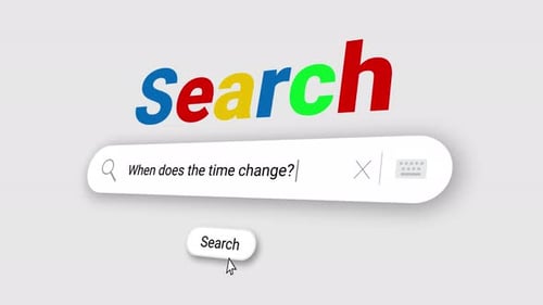 When does the time change? in Search Bar and click on search