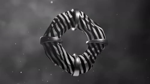 3D Rendering of Cloth Shapes Floating