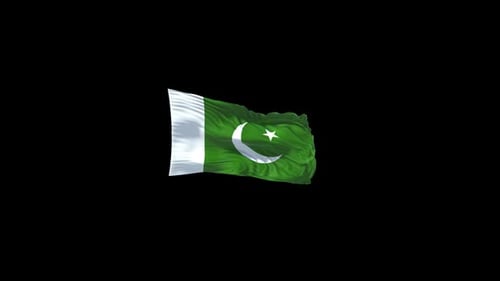 Waving Pakistan Flag Animation
