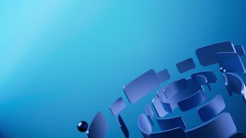 Blue Futuristic Technology Data Network Background