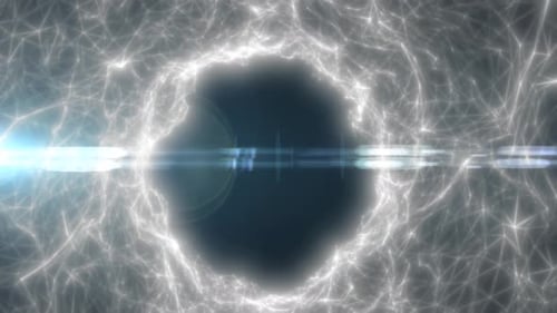 Futuristic Plexus Network Tunnel Loop Background