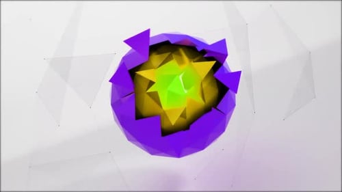 Modern Geometric Sphere Expanding Reveal Animation