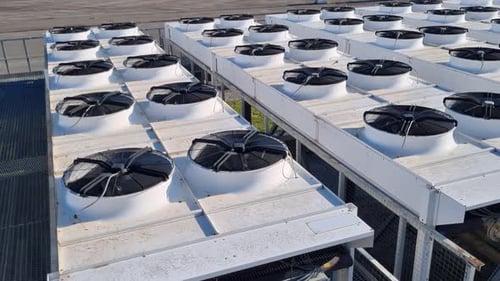 Rooftop Air Conditioning Units on a Sunny Day
