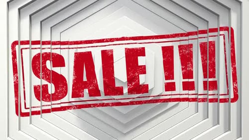Sale Alert On Wavy Background