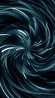 Looped animation. Radial line of randomly moving Vertical video ...
