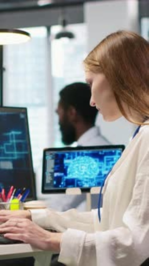 Vertical Video Junior Developer in Office Streamline Workflows Using AI Systems