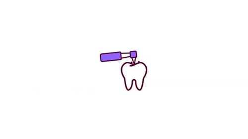 Animation des Dentalwerkzeug-Symbols