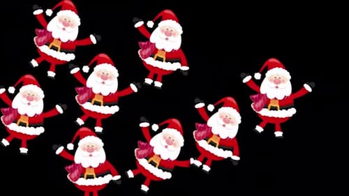 Animated Santa Claus Festive Christmas Transition