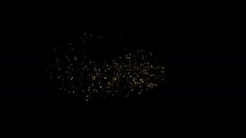 Shimmering Golden Particles Background Animation