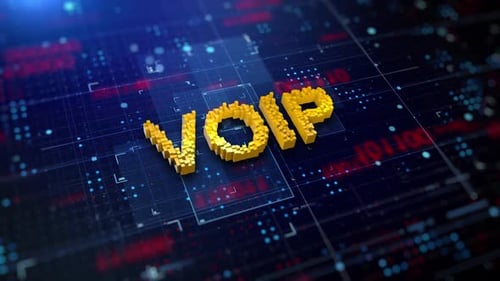 Pixeliertes Akronym VOIP