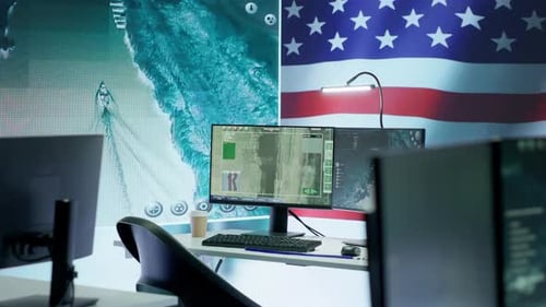 Empty Modern Base of Operations Used By the US Military Armed Forces