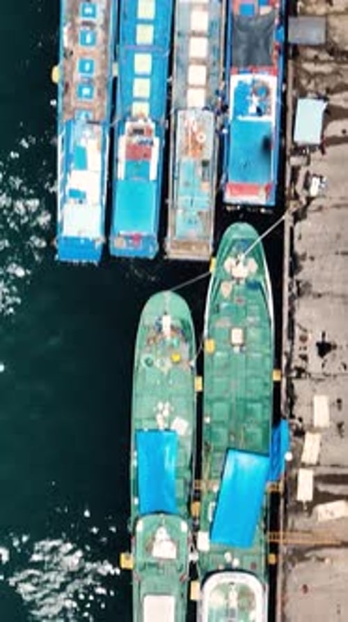 Fishing Boats in General Santos City Fish Port Complex Philippines