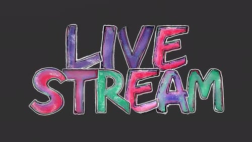 Live Stream Sketch Style Caption