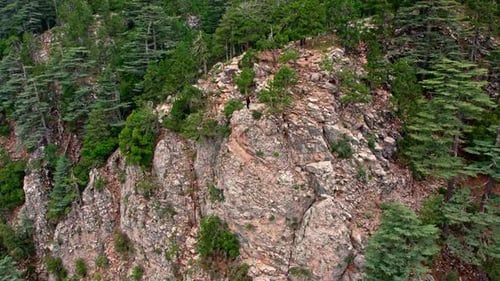 Traveler Photographing, Cliff